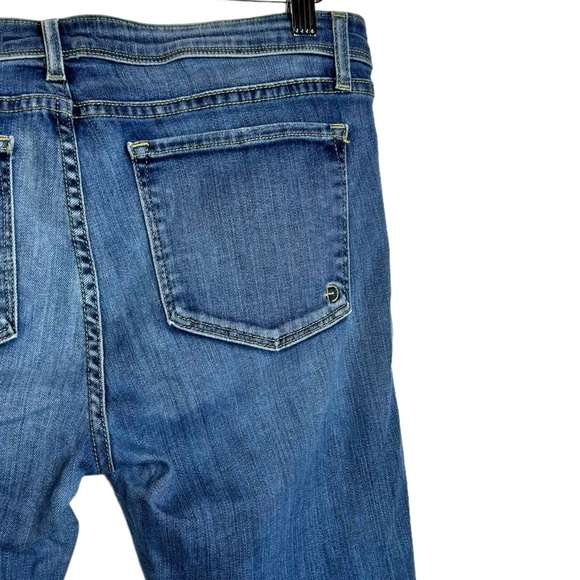 Fidelity Denim Mila Low Rise Ankle Slim Blue Jeans Faded Whiskering 30 - Picture 10 of 16